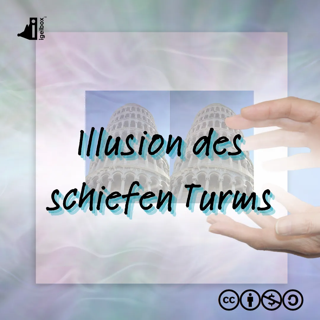 Illusion des schiefen Turms