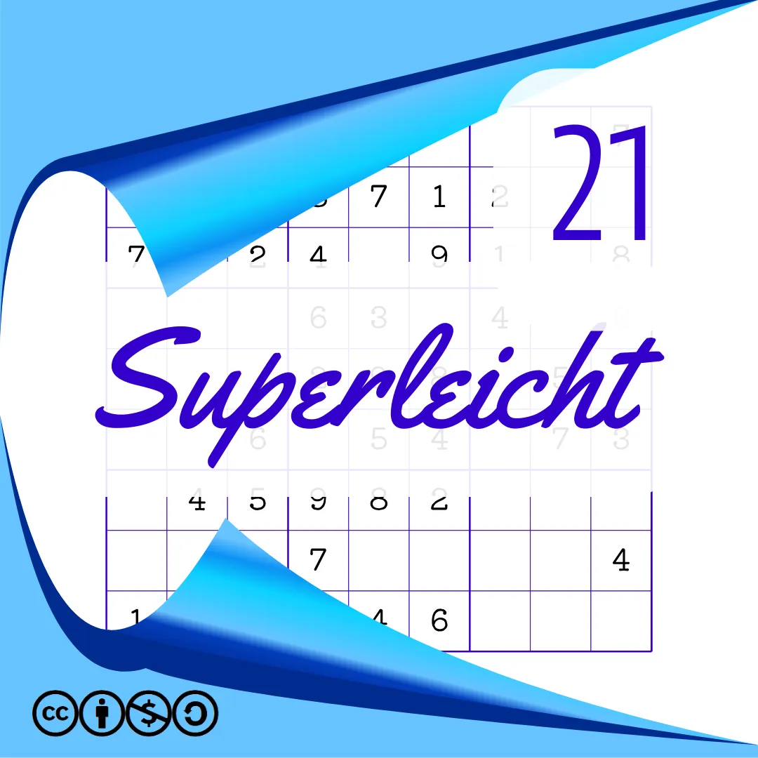 Sudoku Superleicht Heft Nr. 21