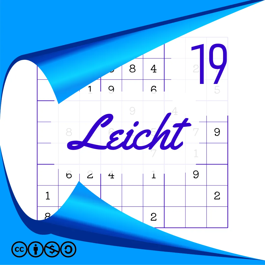 Sudoku Leicht Heft Nr. 19