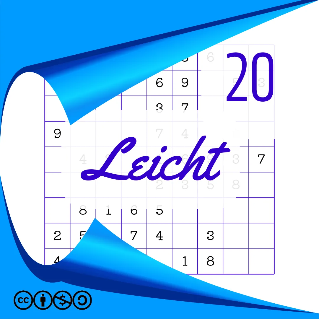 Sudoku Leicht Heft Nr. 20