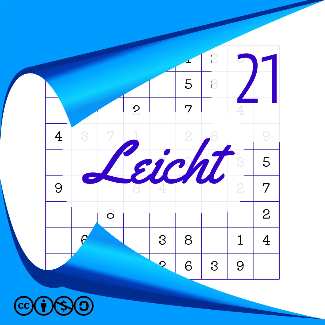 Sudoku Leicht Heft Nr. 21