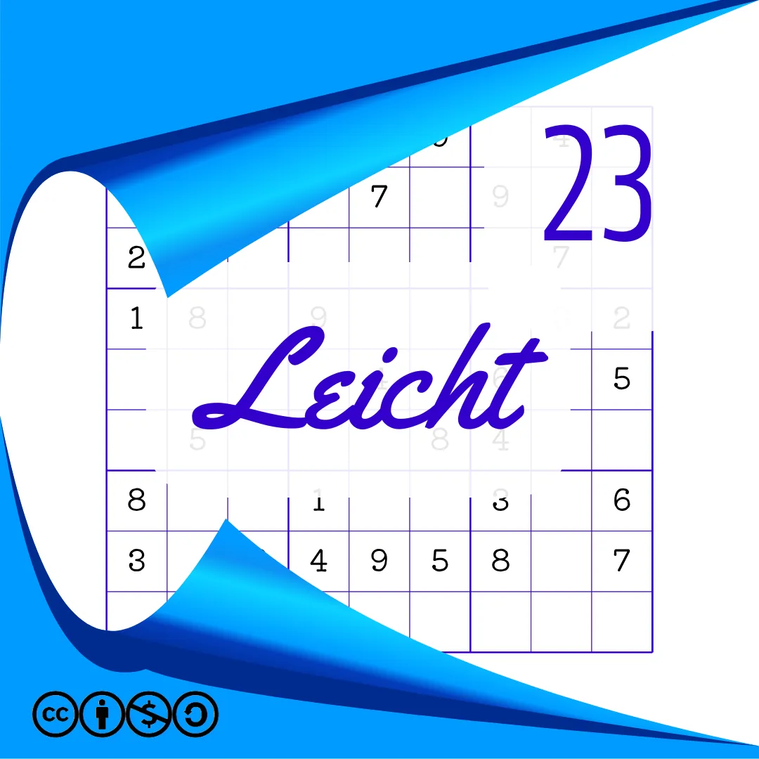 Sudoku Leicht Heft Nr. 23