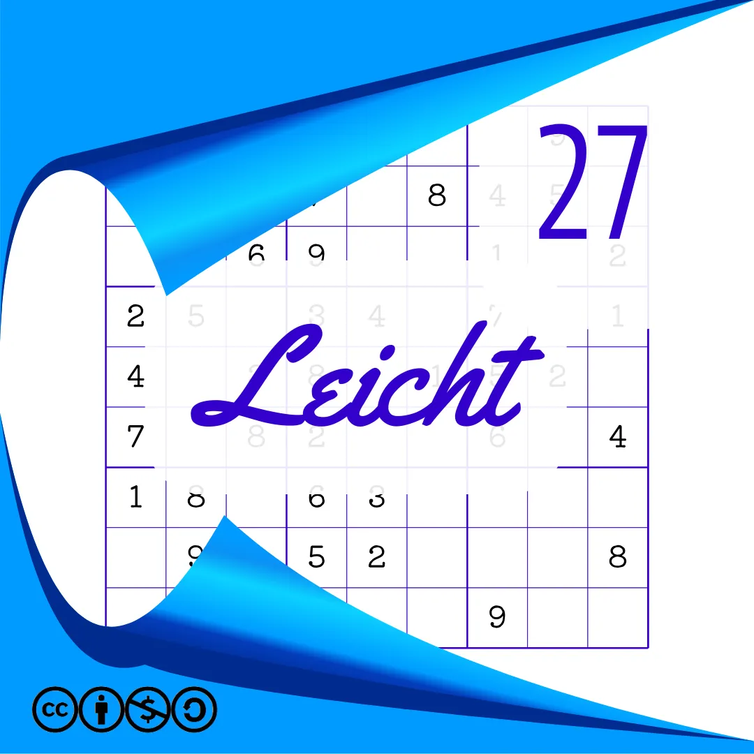 Sudoku Leicht Heft Nr. 27