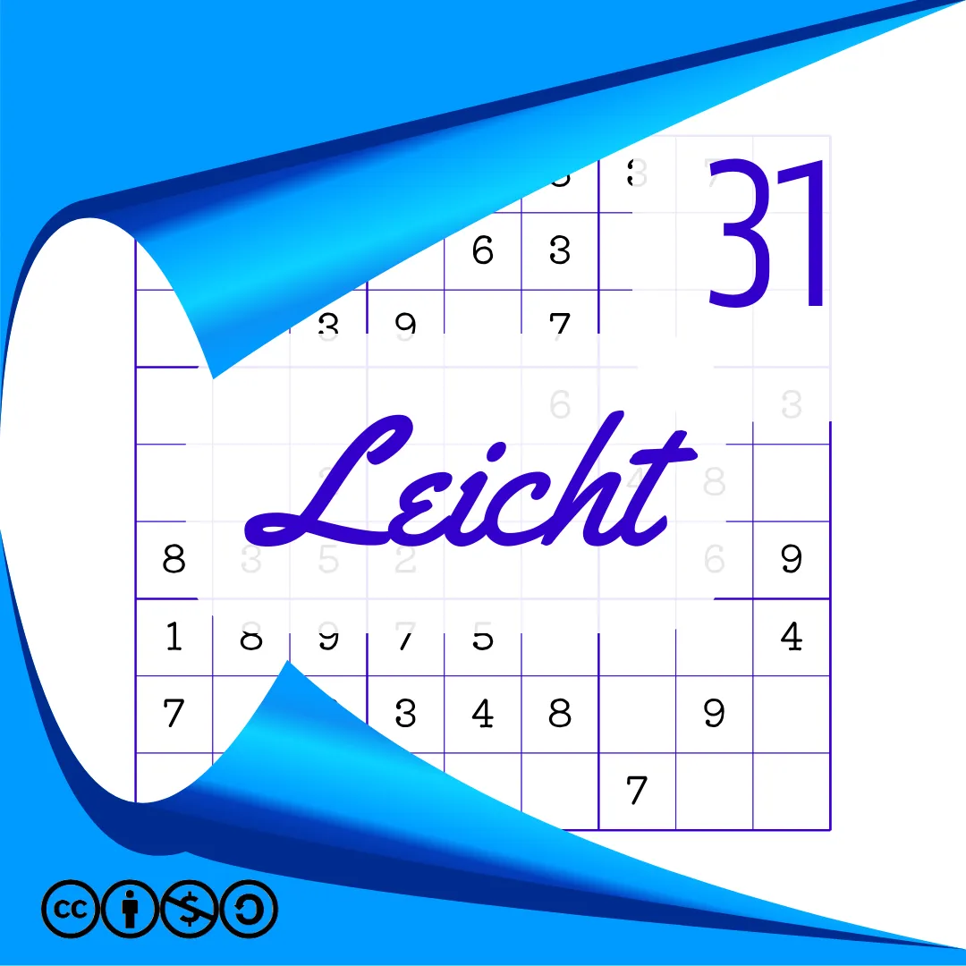 Sudoku Leicht Heft Nr. 31