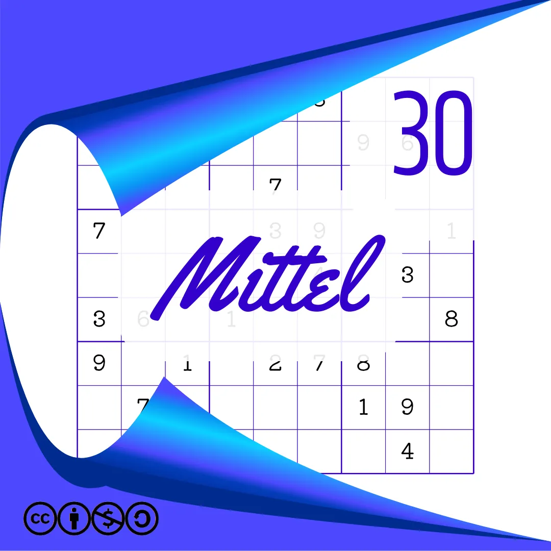 Sudoku Mittel Heft Nr. 30